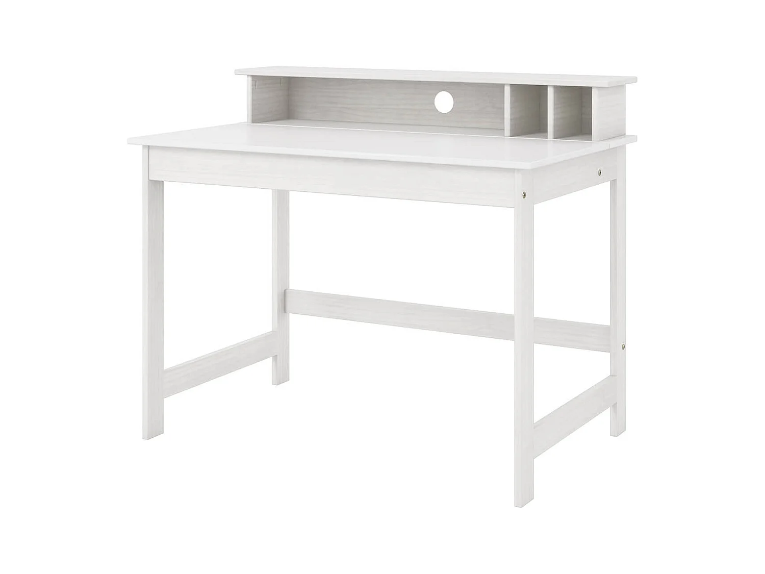 GRISELDA - Bureau Bois Massif Vernis Blanc