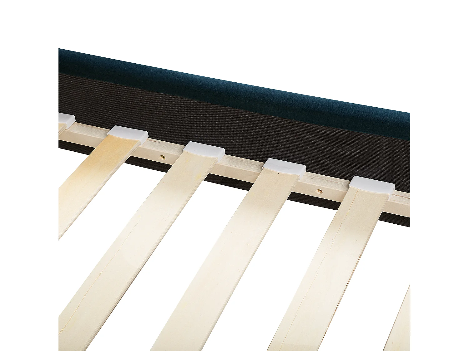 Bed Fluweel AVALLON 160 x 200 cm Marineblauw