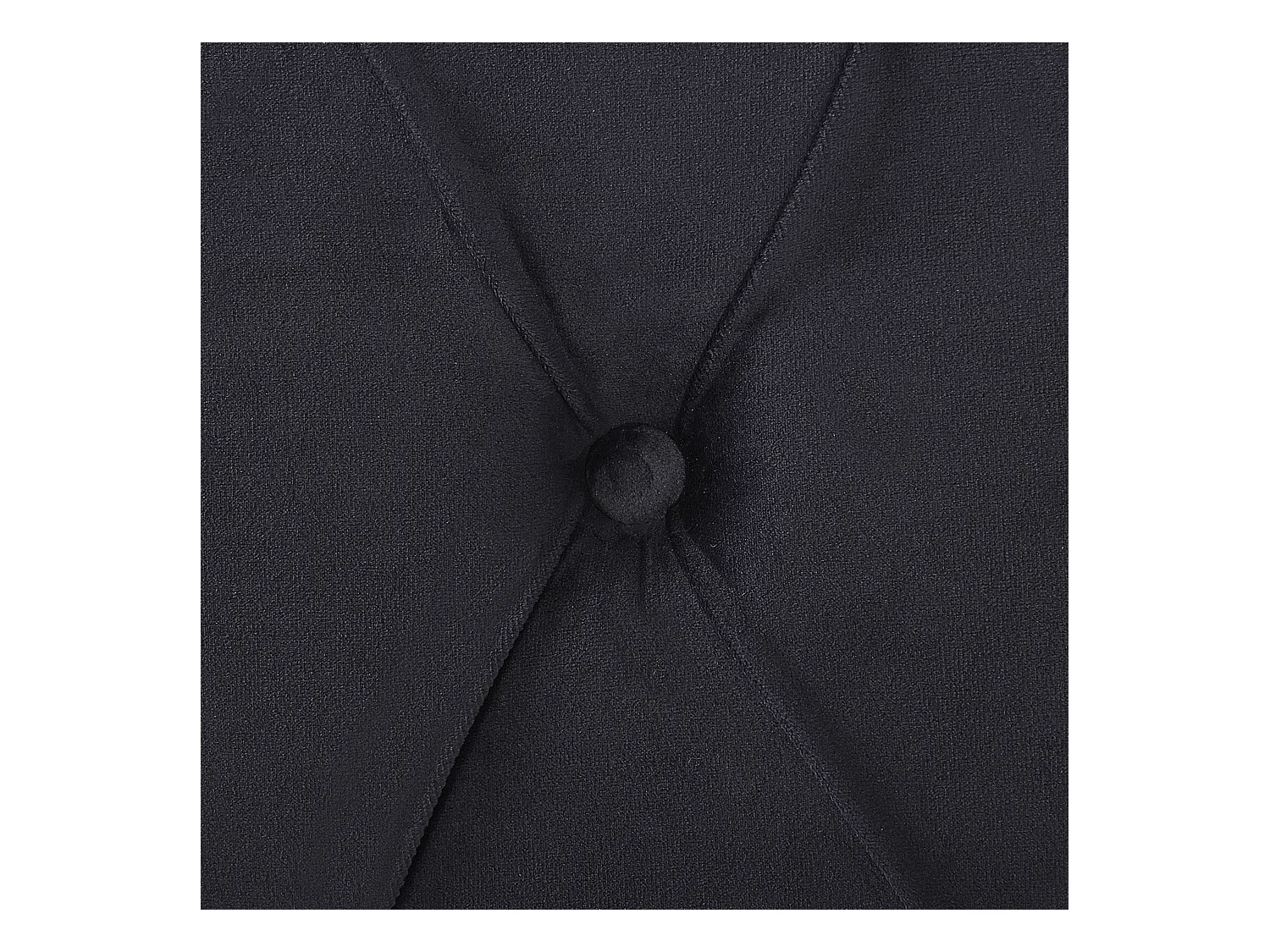 Lit avec sommier Velours AVALLON 160 x 200 cm Noir