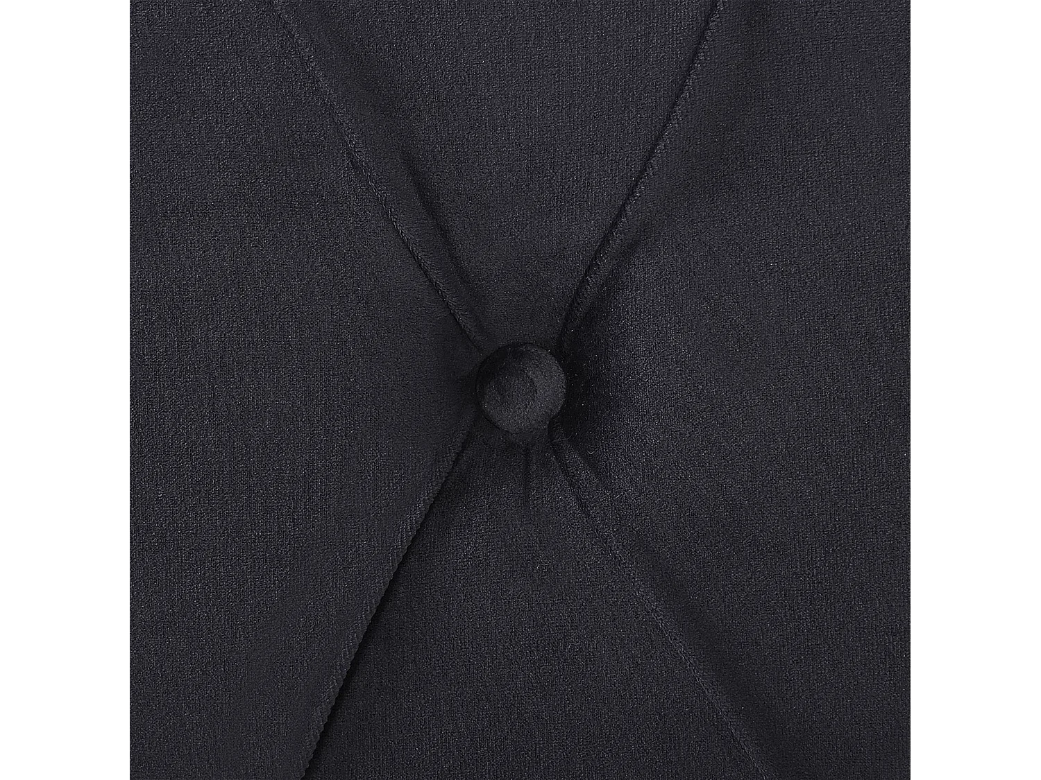 Lit avec sommier Velours AVALLON 160 x 200 cm Noir