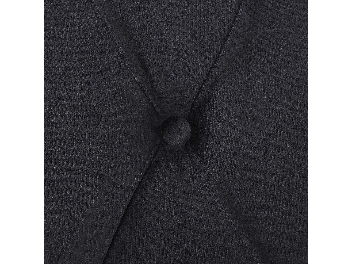 Lit avec sommier Velours AVALLON 160 x 200 cm Noir
