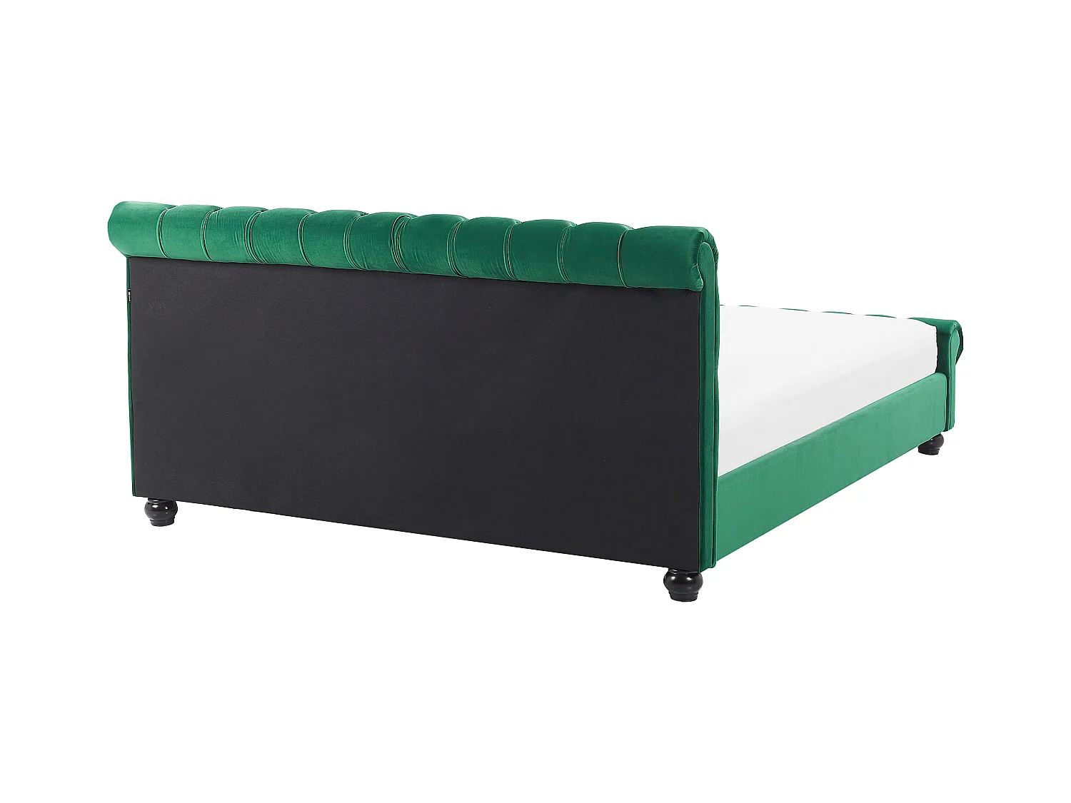 Britisches Bett Polsterbezug Samtstoff Chesterfield Style grün Avallon