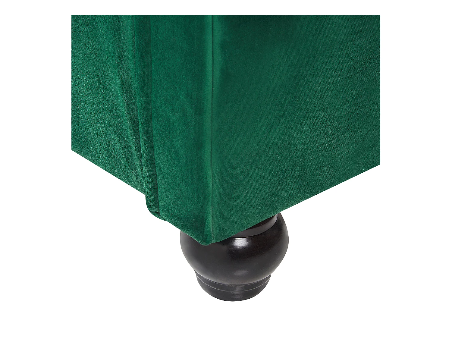 Britisches Bett Polsterbezug Samtstoff Chesterfield Style grün Avallon