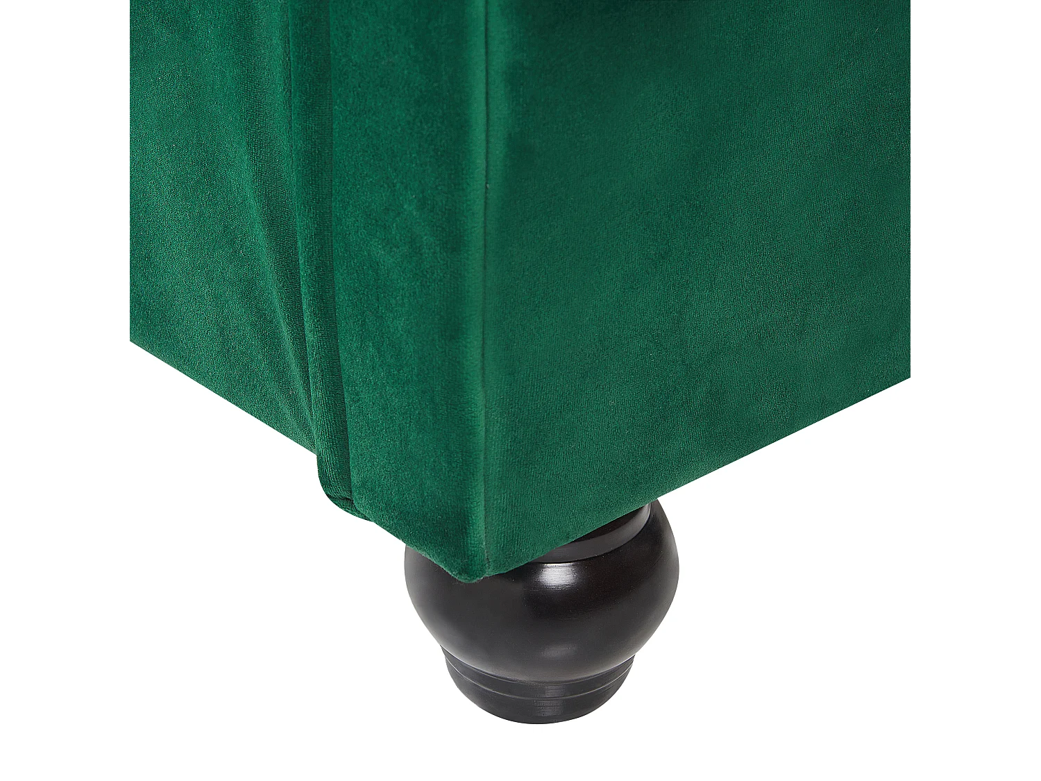 Britisches Bett Polsterbezug Samtstoff Chesterfield Style grün Avallon