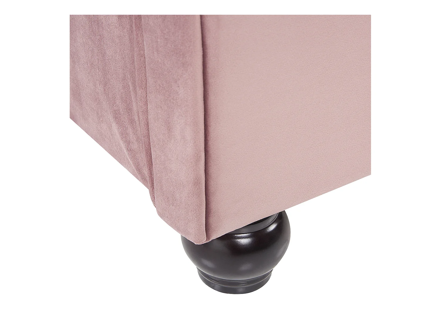 Polsterbett Doppelbett 160x200 Rosa Samtstoff mit Kopfteil Fußteil Lattenrost