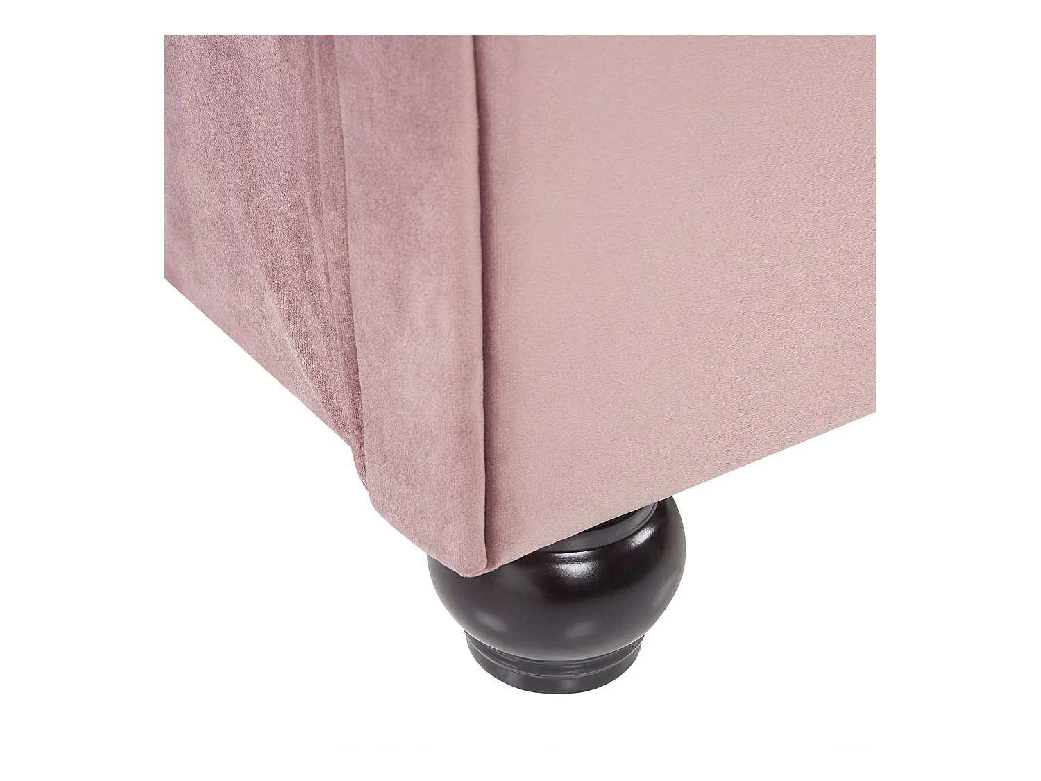 Polsterbett Doppelbett 160x200 Rosa Samtstoff mit Kopfteil Fußteil Lattenrost