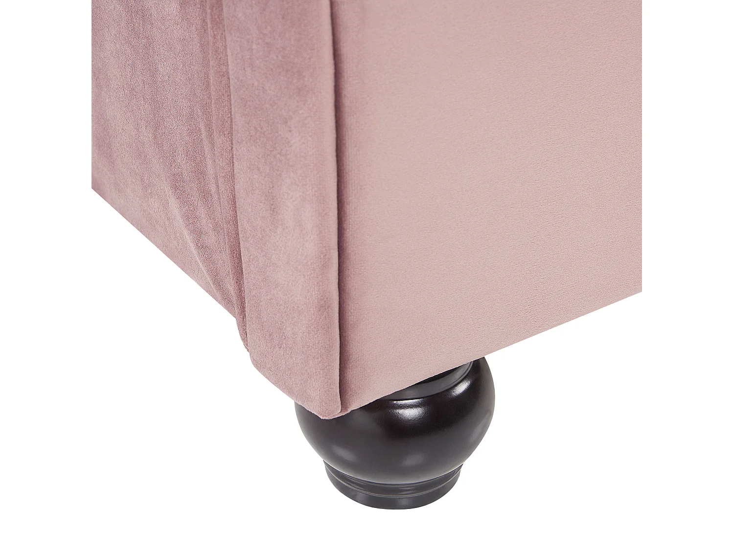 Letto Velluto AVALLON 160 x 200 cm Rosa