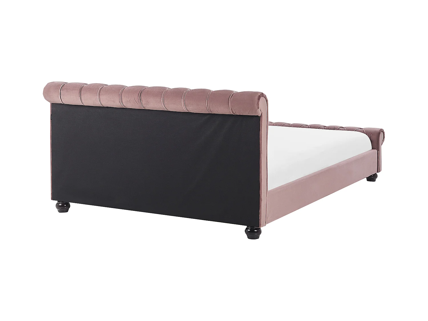 Britisches Bett Polsterbezug Samtstoff Chesterfield Style rosa Avallon