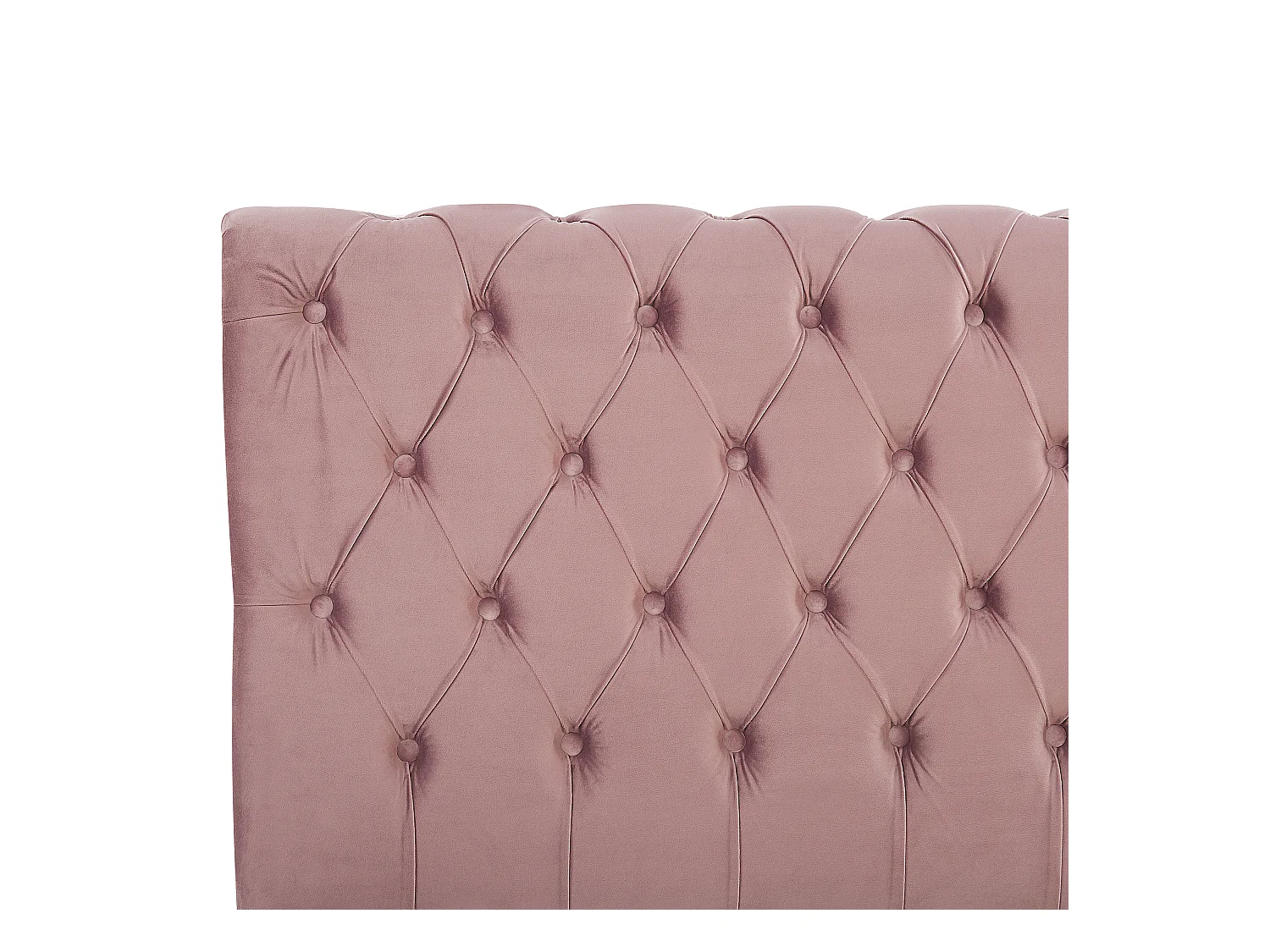 Britisches Bett Polsterbezug Samtstoff Chesterfield Style rosa Avallon