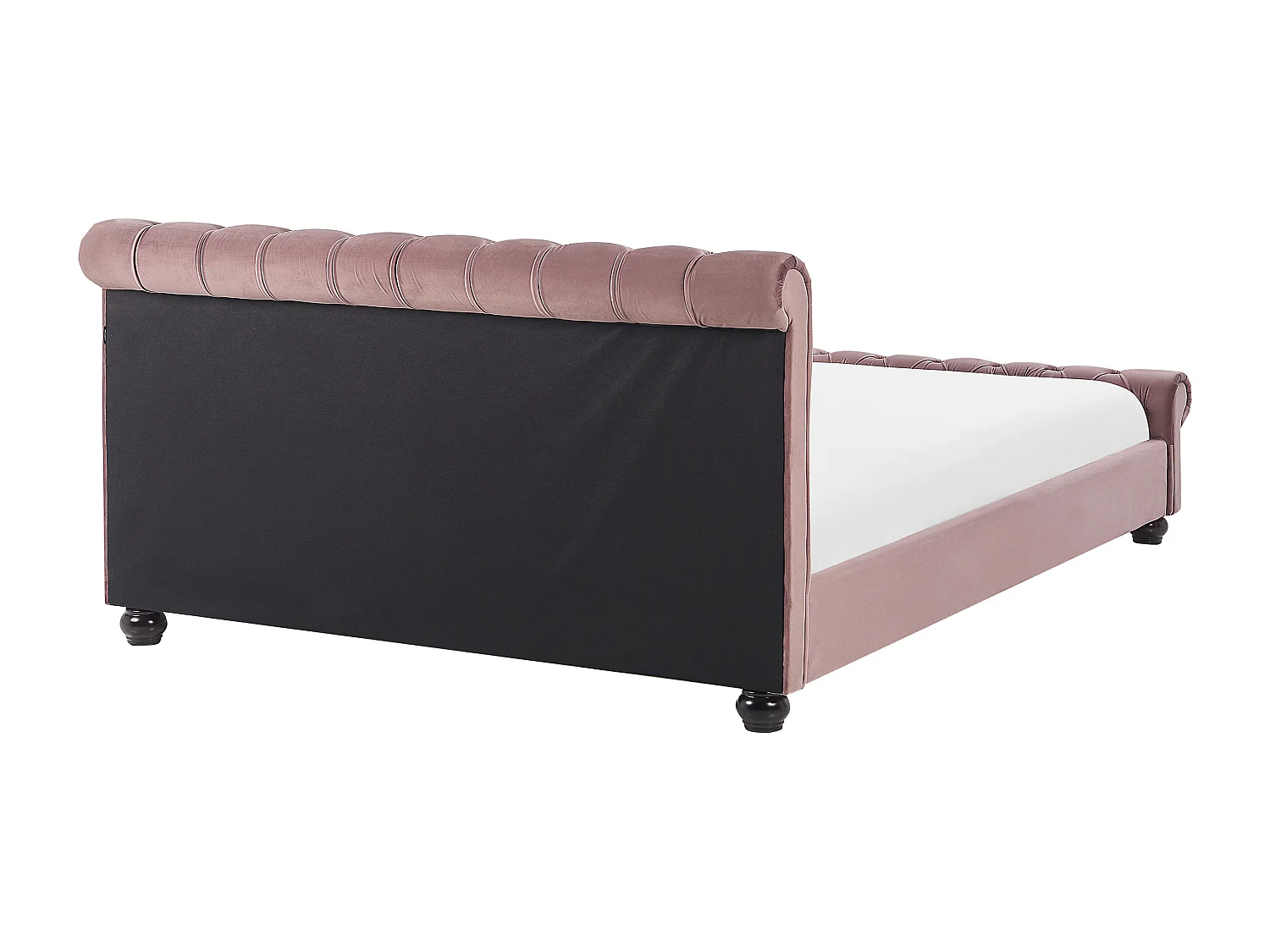 Britisches Bett Polsterbezug Samtstoff Chesterfield Style rosa Avallon