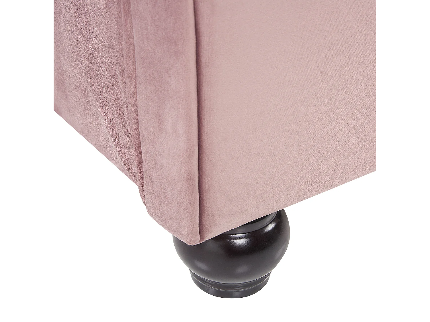Britisches Bett Polsterbezug Samtstoff Chesterfield Style rosa Avallon