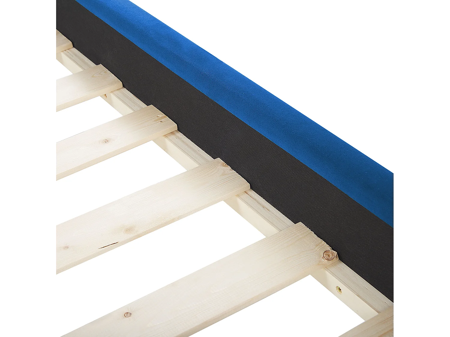 Cama Veludo AVALLON 180 x 200 cm Azul marinho