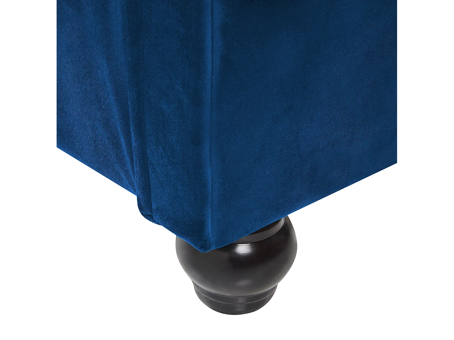 Cama Veludo AVALLON 180 x 200 cm Azul marinho