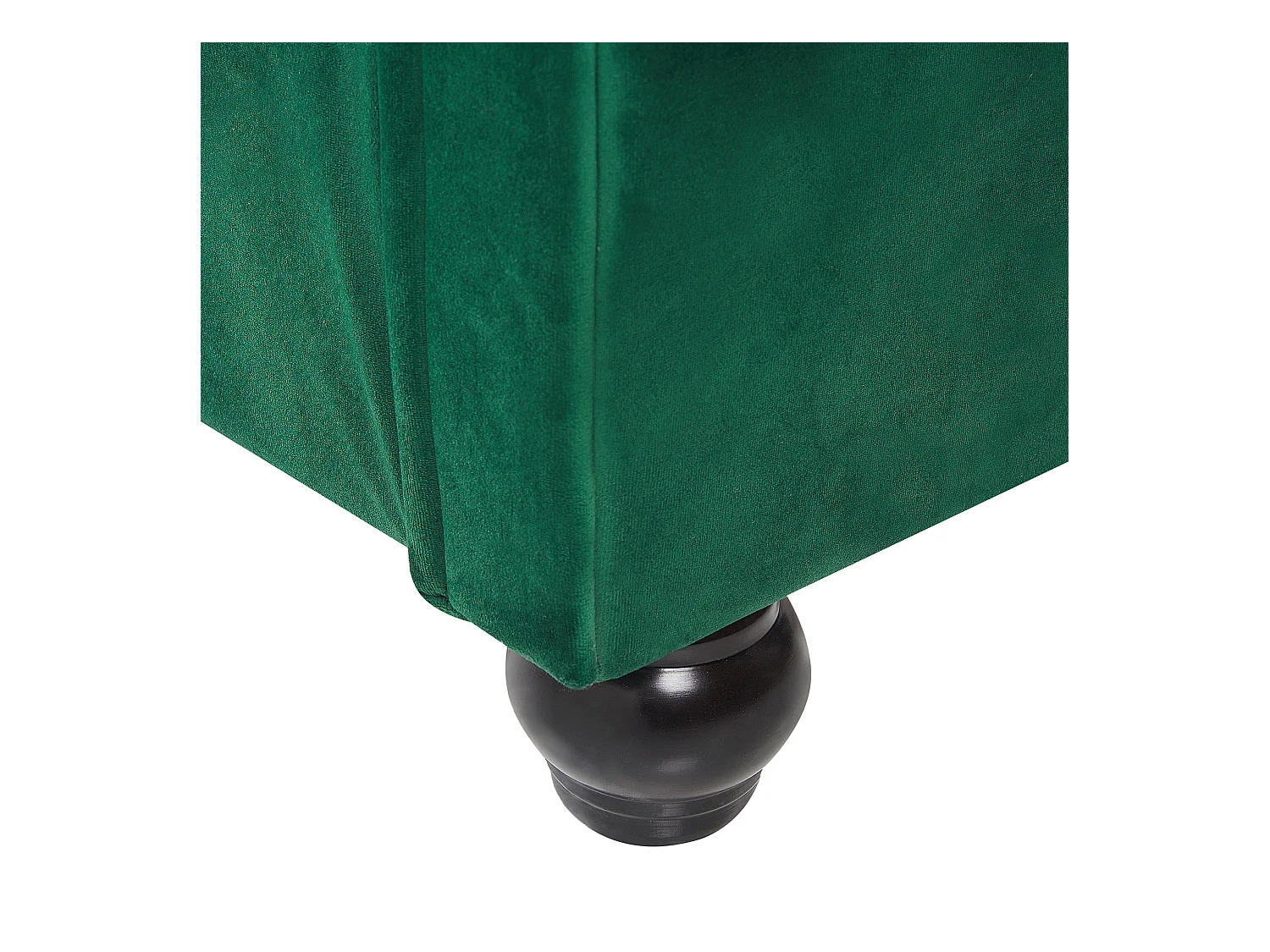 Lit avec sommier Velours AVALLON 160 x 200 cm Vert émeraude