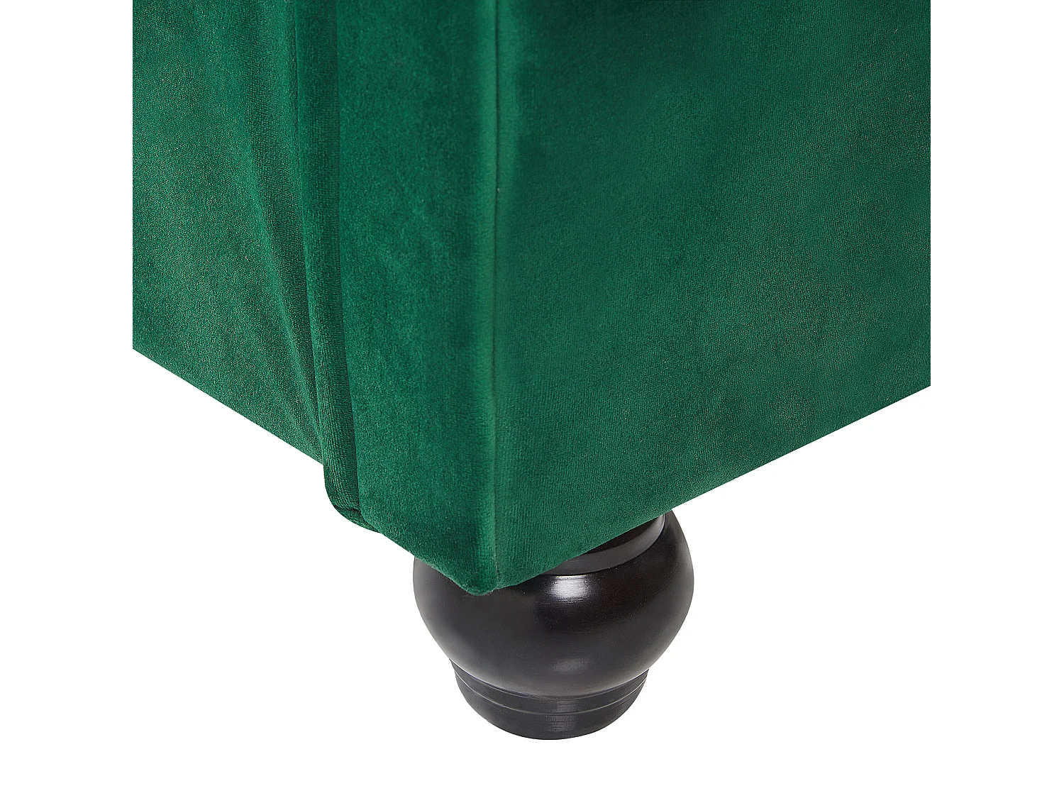 Cama Terciopelo AVALLON 160 x 200 cm Verde esmeralda