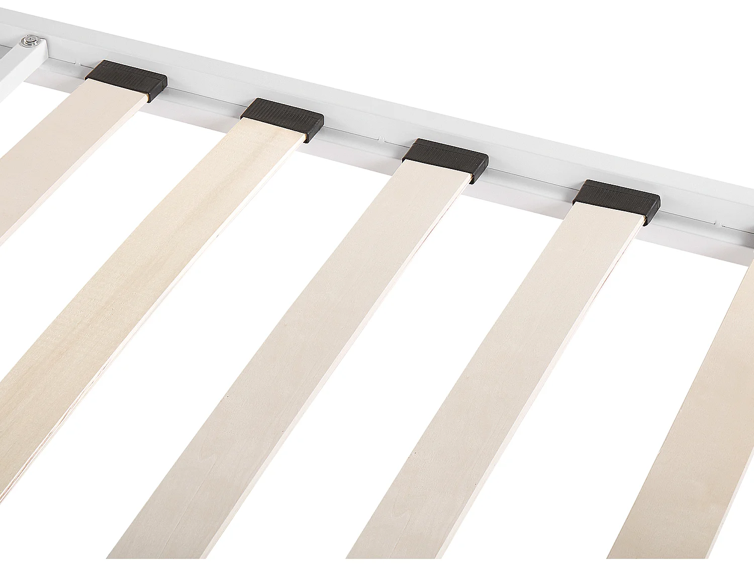 Lit avec sommier Métal ANTLIA 140 x 200 cm Blanc