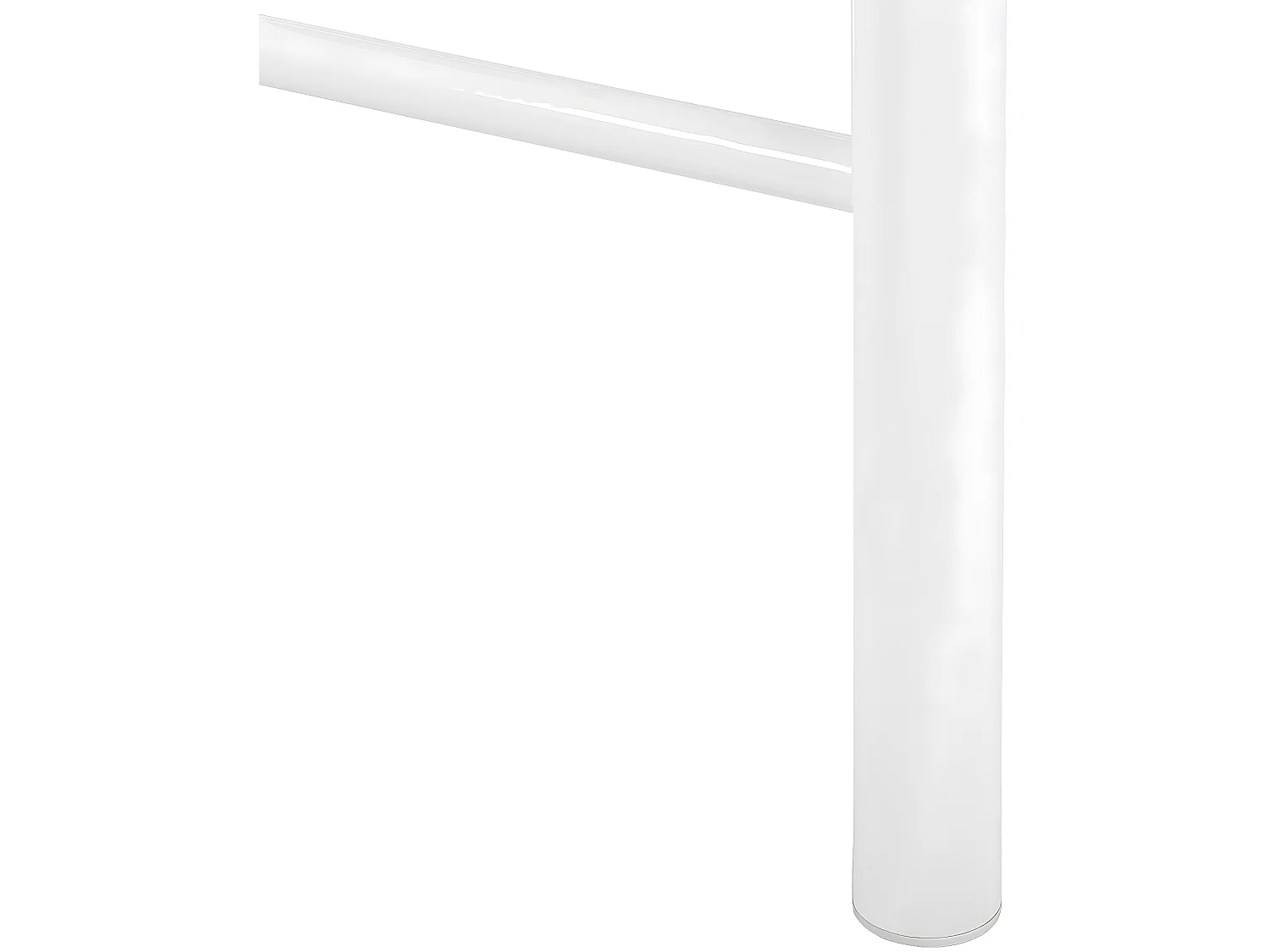 Lit avec sommier Métal ANTLIA 140 x 200 cm Blanc