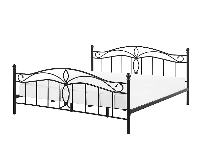 Bed Metaal ANTLIA 140 x 200 cm Zwart