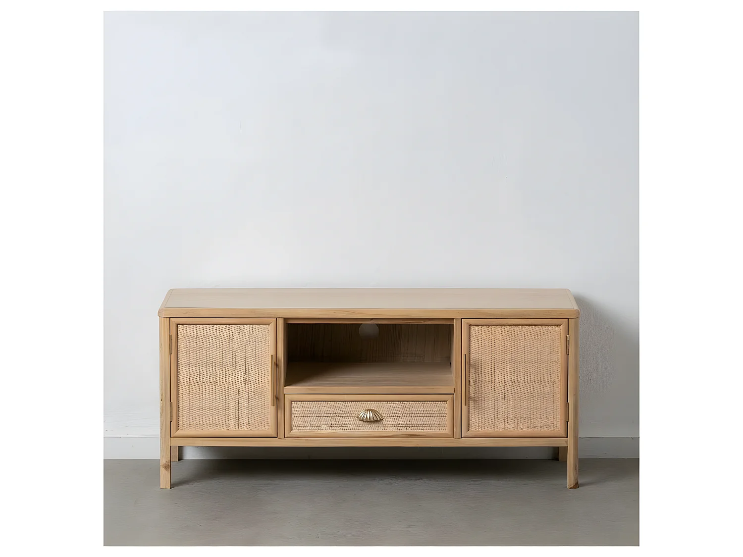 Meuble TV 2 portes 1 tiroir 1 niche - CHRISTINA