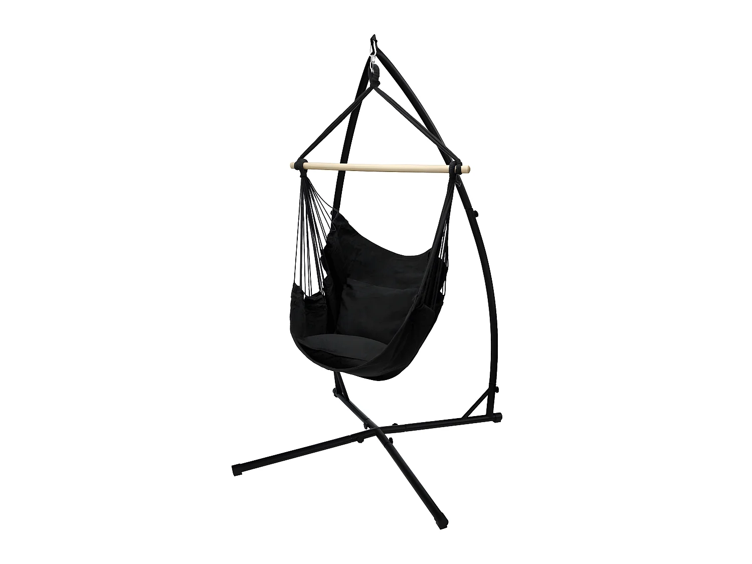 Hamac fauteuil suspendu design jardin coton 120 cm extérieure ECD Germany