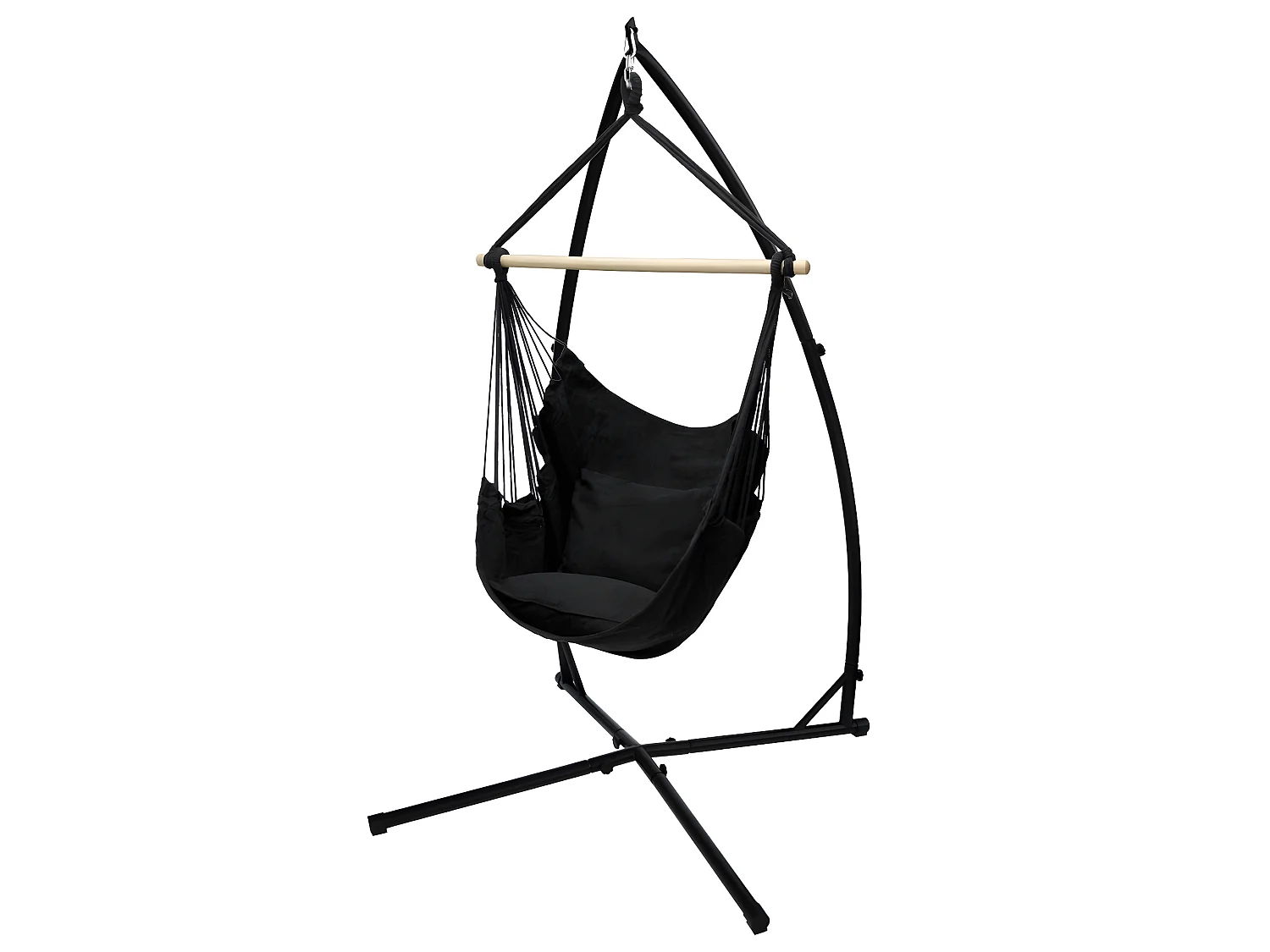 Hamac fauteuil suspendu design jardin coton 120 cm extérieure ECD Germany