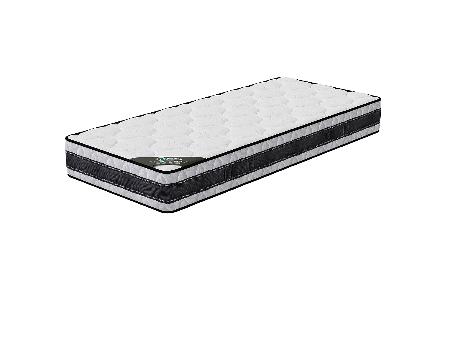 Matelas Medicare latex 90x190 cm Hauteur 22 cm couchage latex hypoallergénique aération optimisée Soutien mi-ferme
