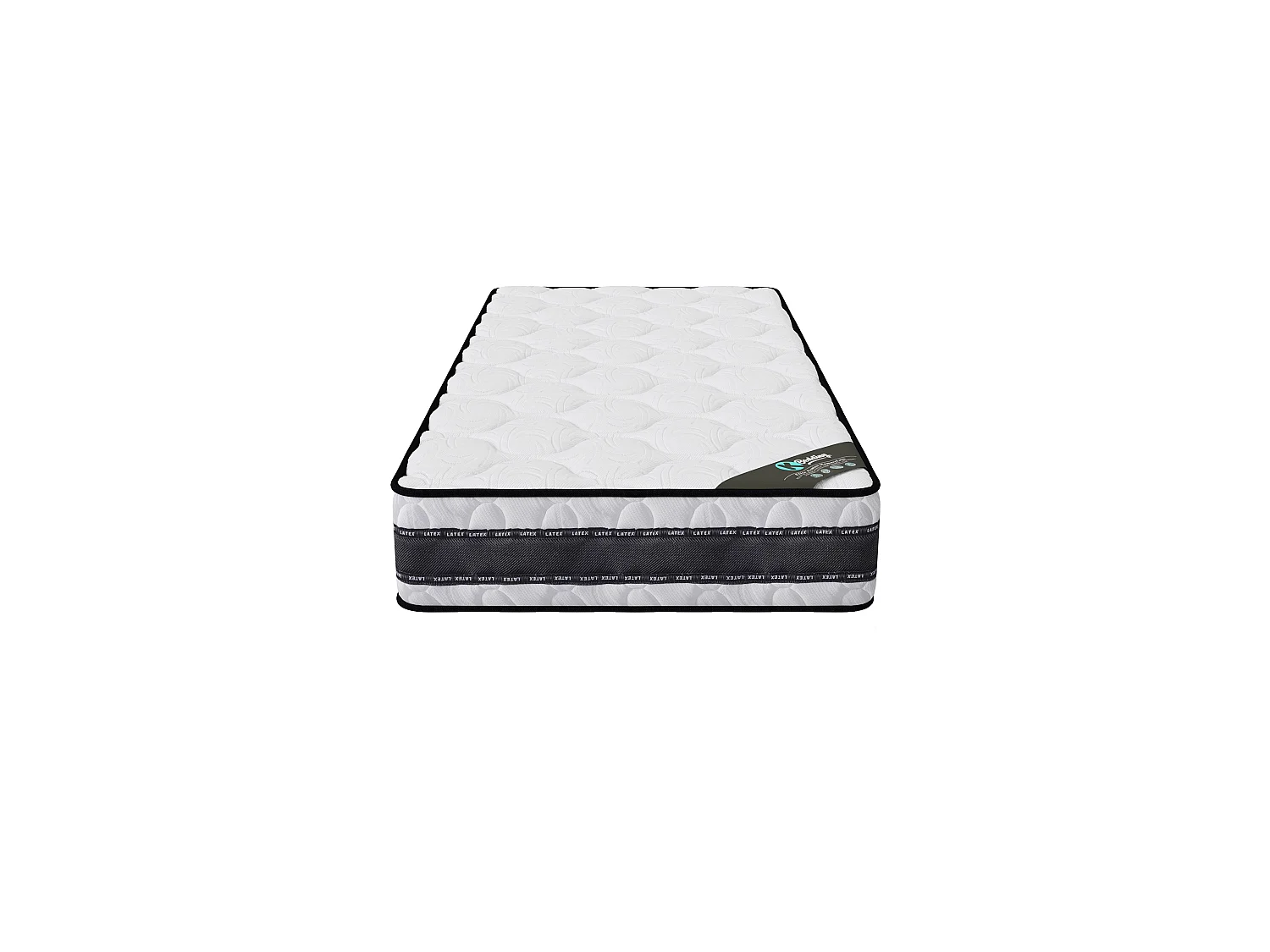 Matelas Medicare latex 90x190 cm Hauteur 22 cm couchage latex hypoallergénique aération optimisée Soutien mi-ferme