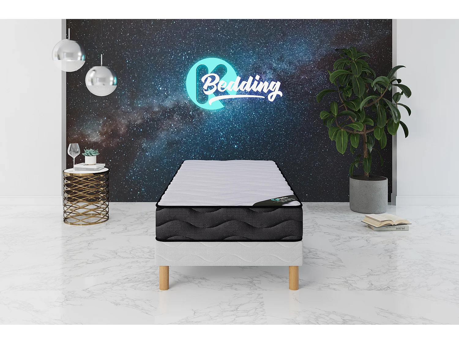 3D Matelas 90x190 Hauteur 20cm