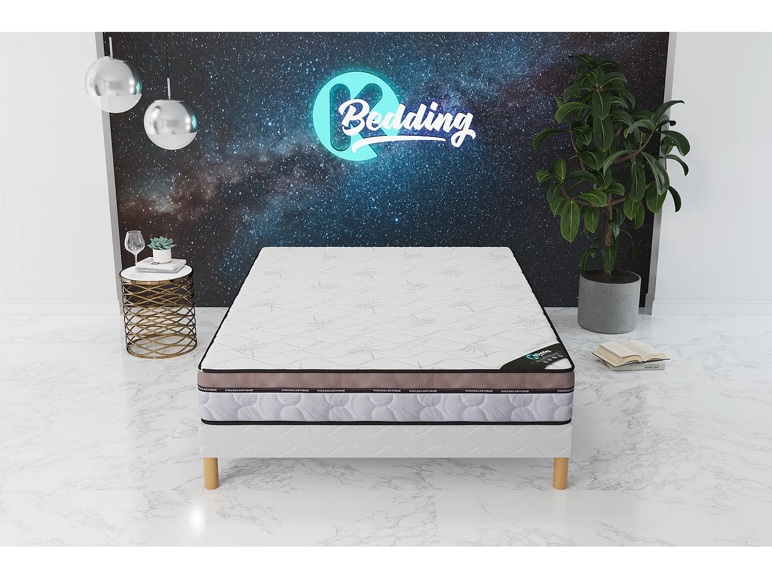 NATURA Matelas 140x190 Memory Hauteur 22cm