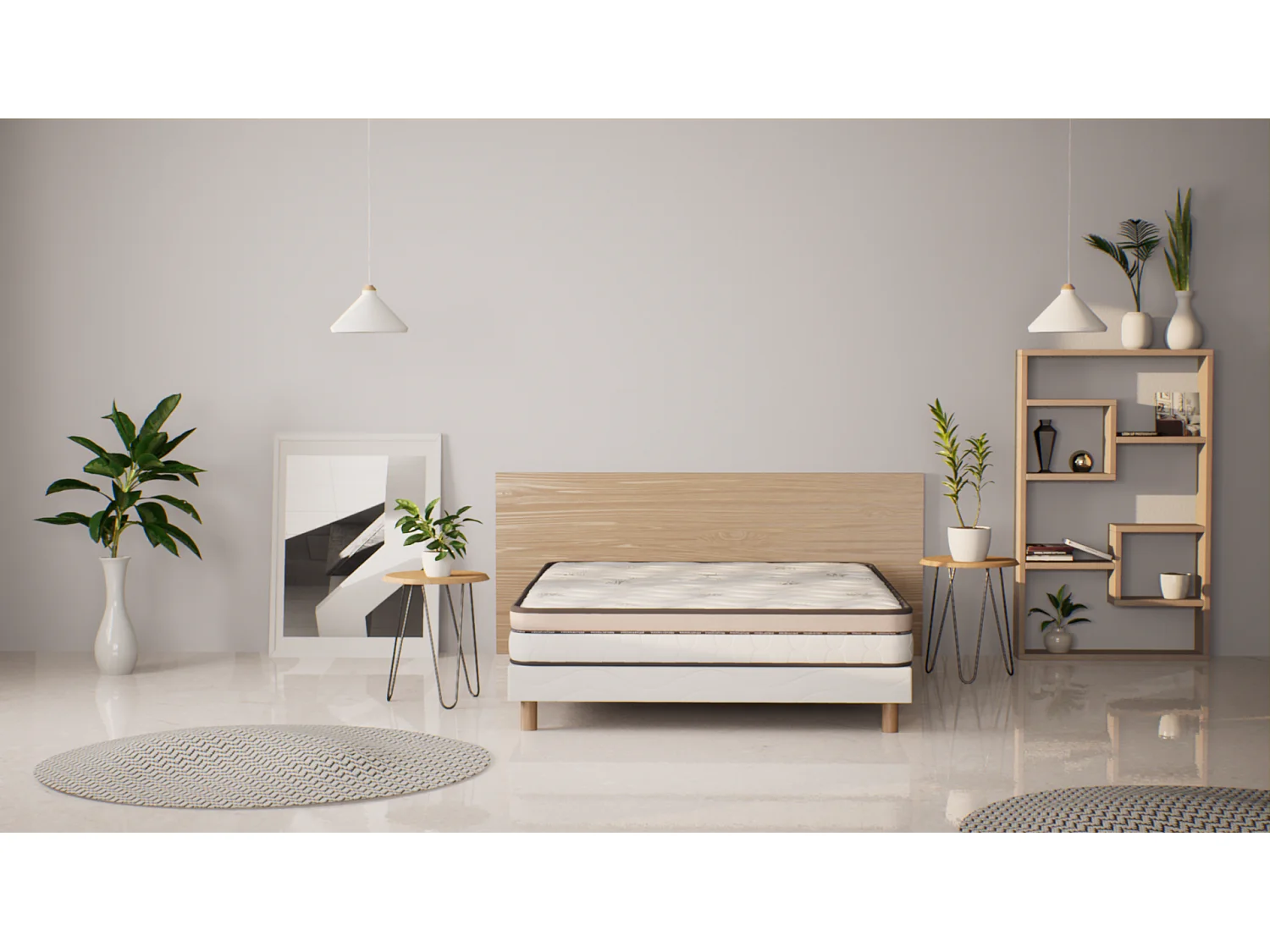 Matelas Mousse Natura 140x190 cm Accueil Mémoire de forme Epaisseur 22cm