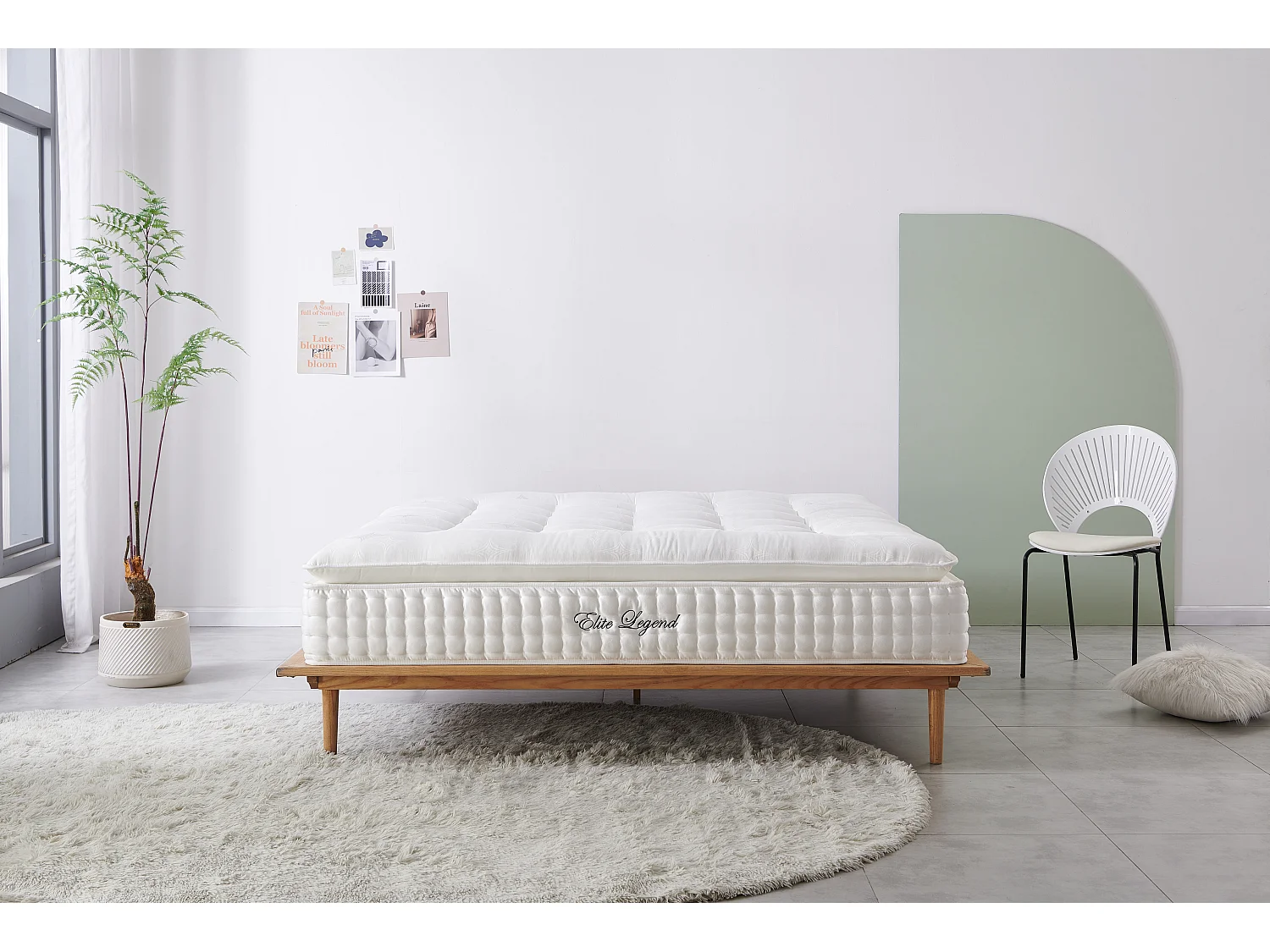 Matelas Mousse LEGEND 200x200 cm Accueil Mémoire de forme Gel Micro Ressort hauteur 33 cm