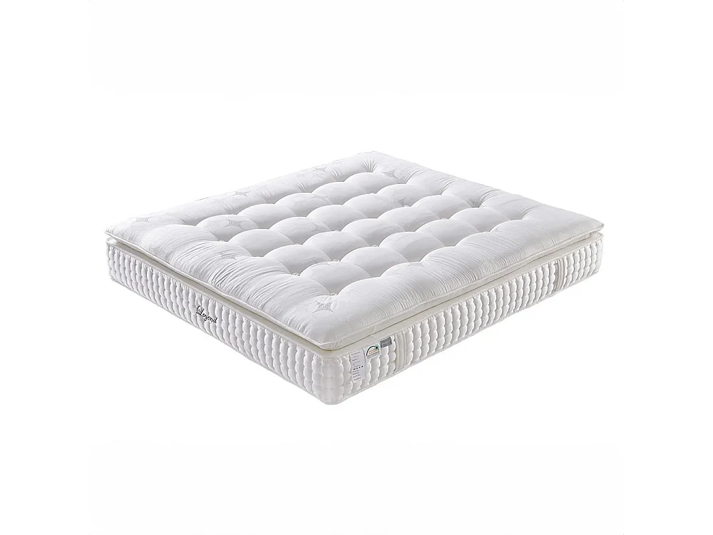 Matelas Mousse LEGEND 200x200 cm Accueil Mémoire de forme Gel Micro Ressort hauteur 33 cm