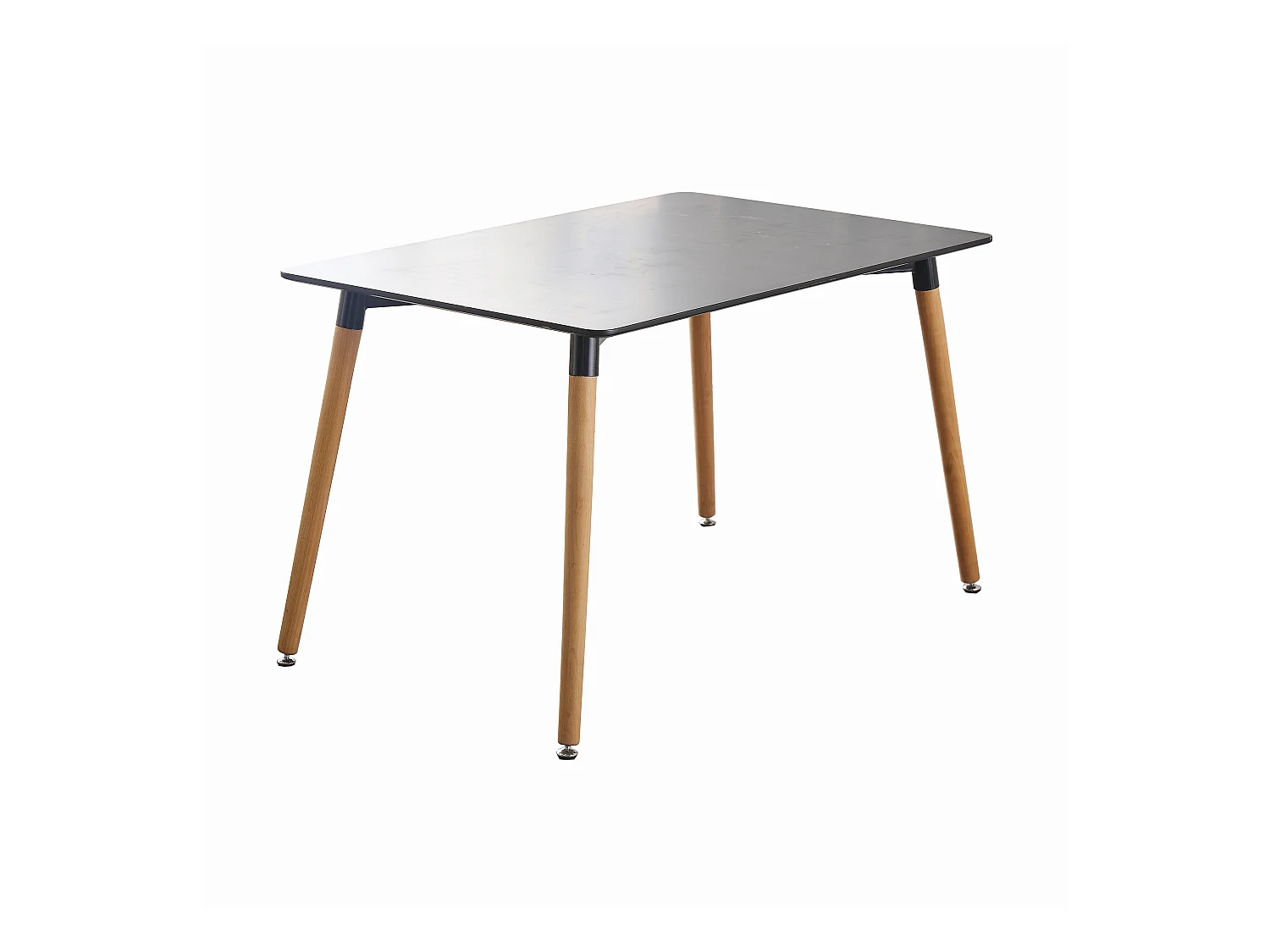 Halo - Table Rectangulaire Style Scandinave - Design & Contemporain - Noir