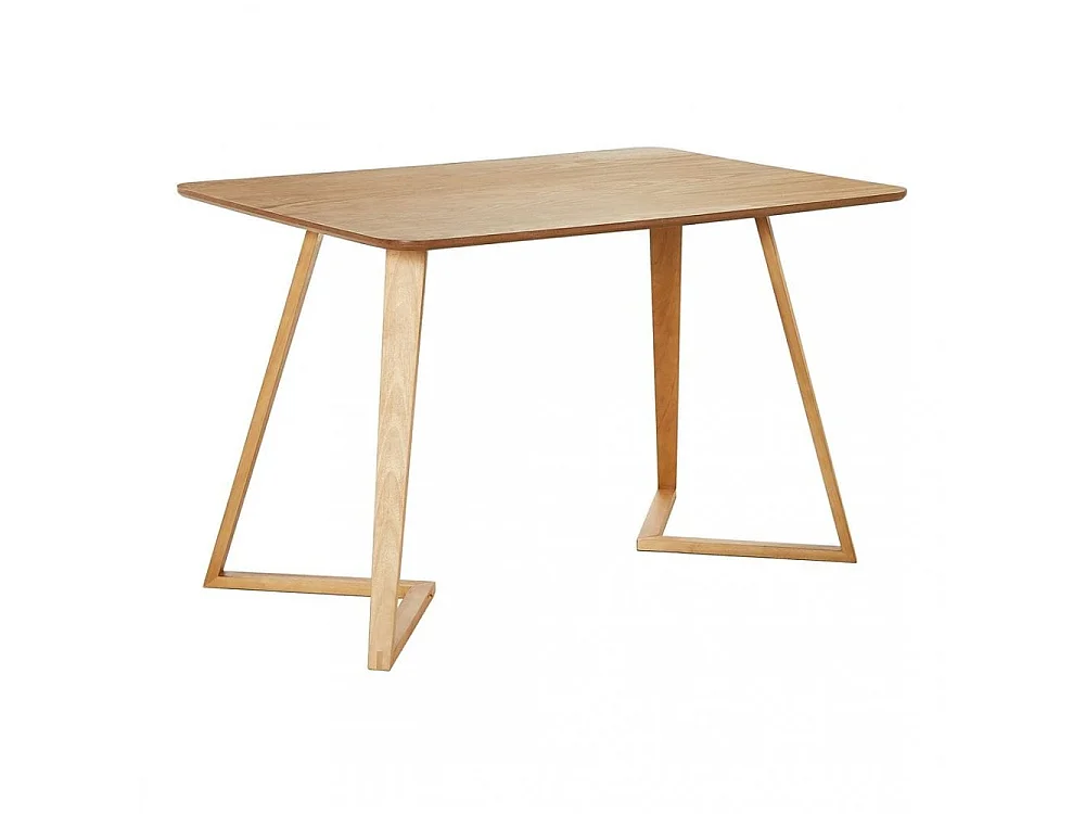 Dallas - Table Rectangulaire Style Scandinave - Effet Chêne