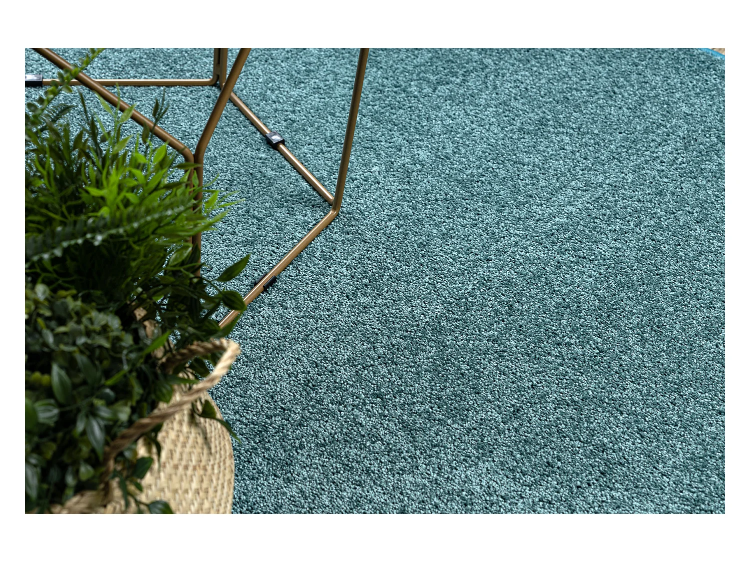 Teppich Teppichboden SANTA FE grün 24 eben, glatt, einfarbig 100x300 cm