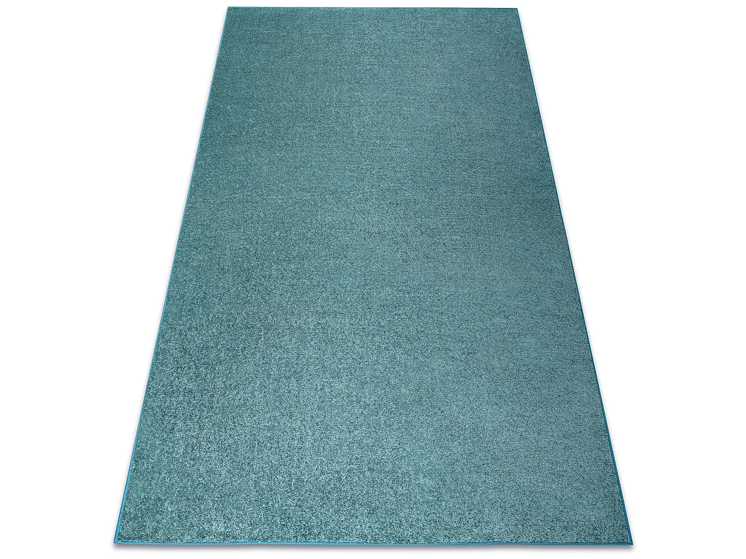 Teppich Teppichboden SANTA FE grün 24 eben, glatt, einfarbig 100x300 cm