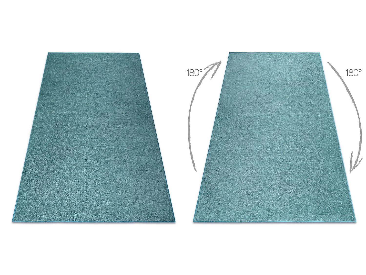 TAPIJT - Vloerbekleding SANTA FE groen 24, glad, uniform, enkele kleur 200x200 cm