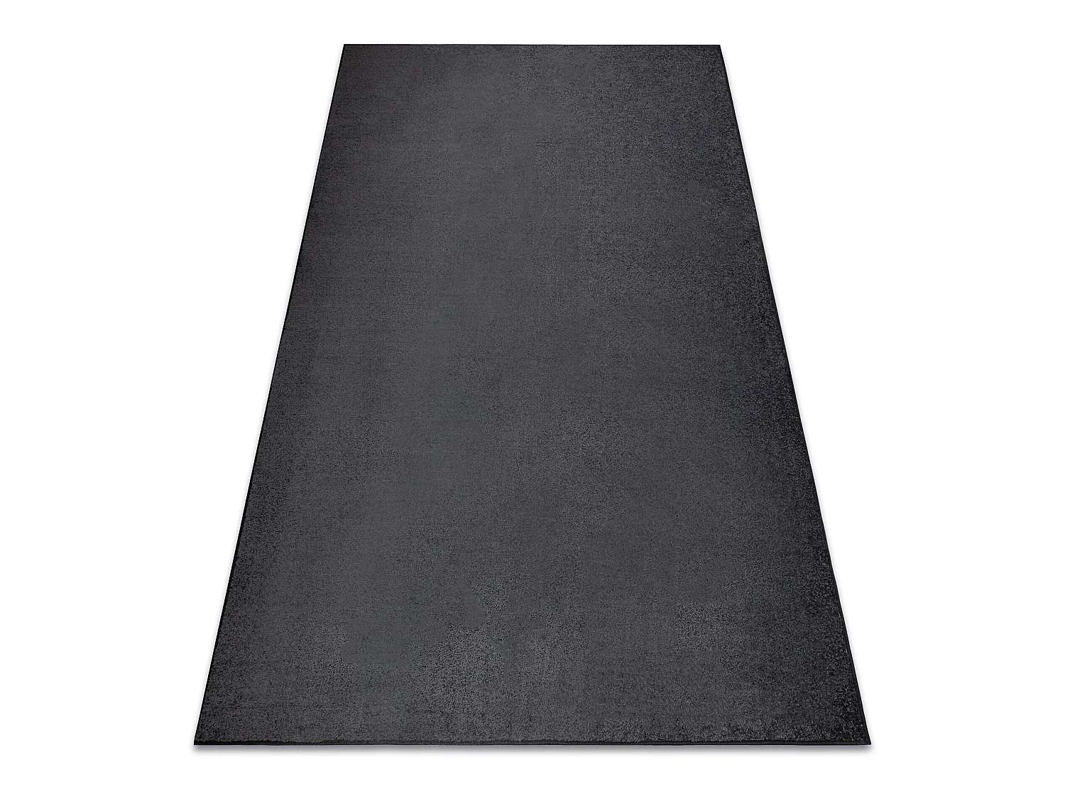 TAPIJT - Vloerbekleding SANTA FE zwart 98, glad , uniform, enkele kleu 200x200 cm