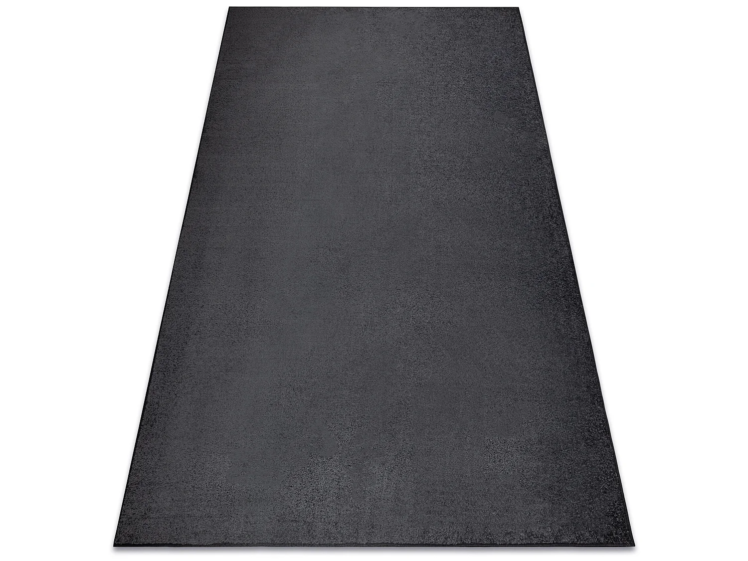 TAPIJT - Vloerbekleding SANTA FE zwart 98, glad , uniform, enkele kleu 200x200 cm