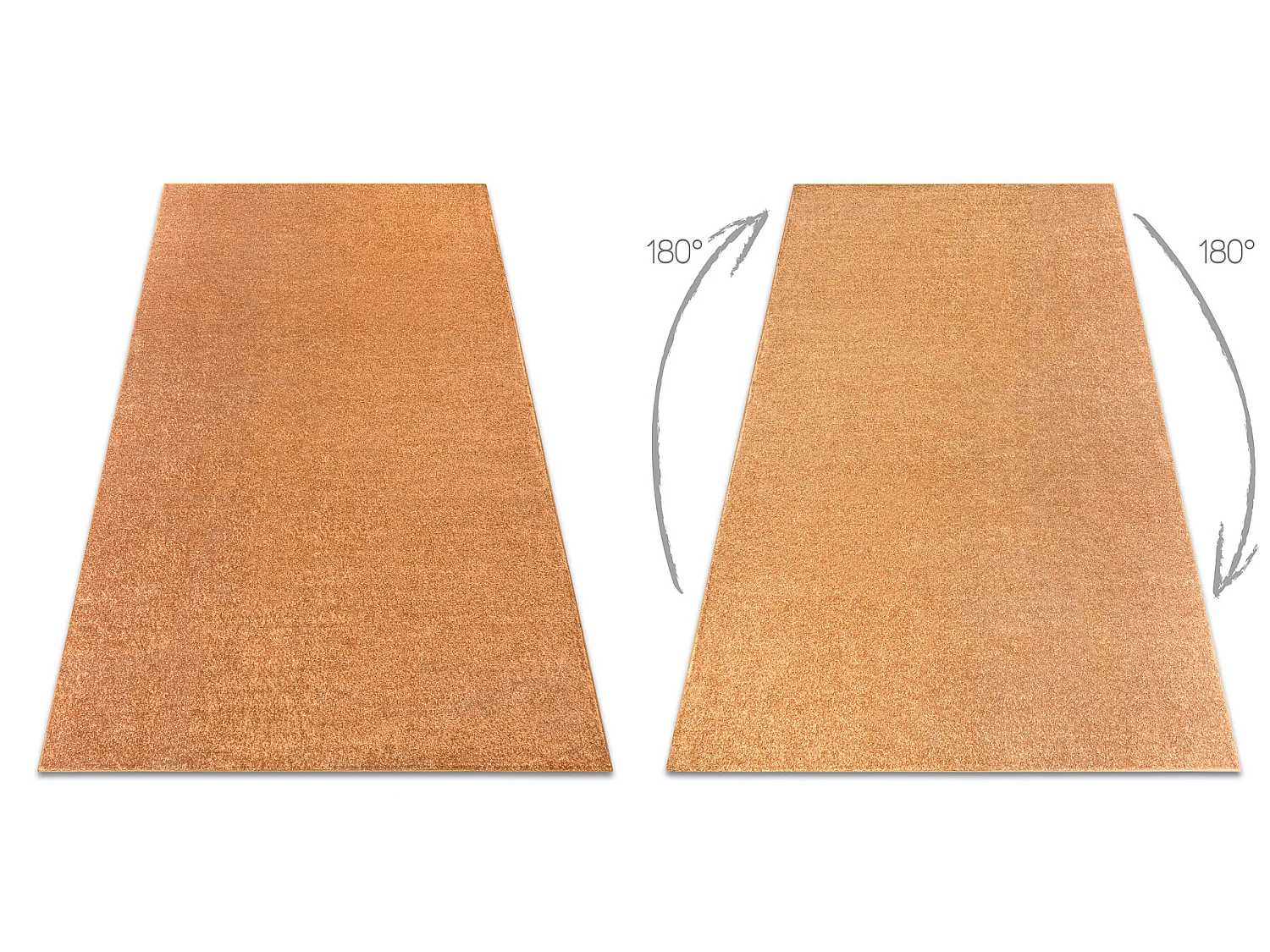 TAPIJT - Vloerbekleding SANTA FE goud 80, glad, uniform, enkele kleur 250x400 cm