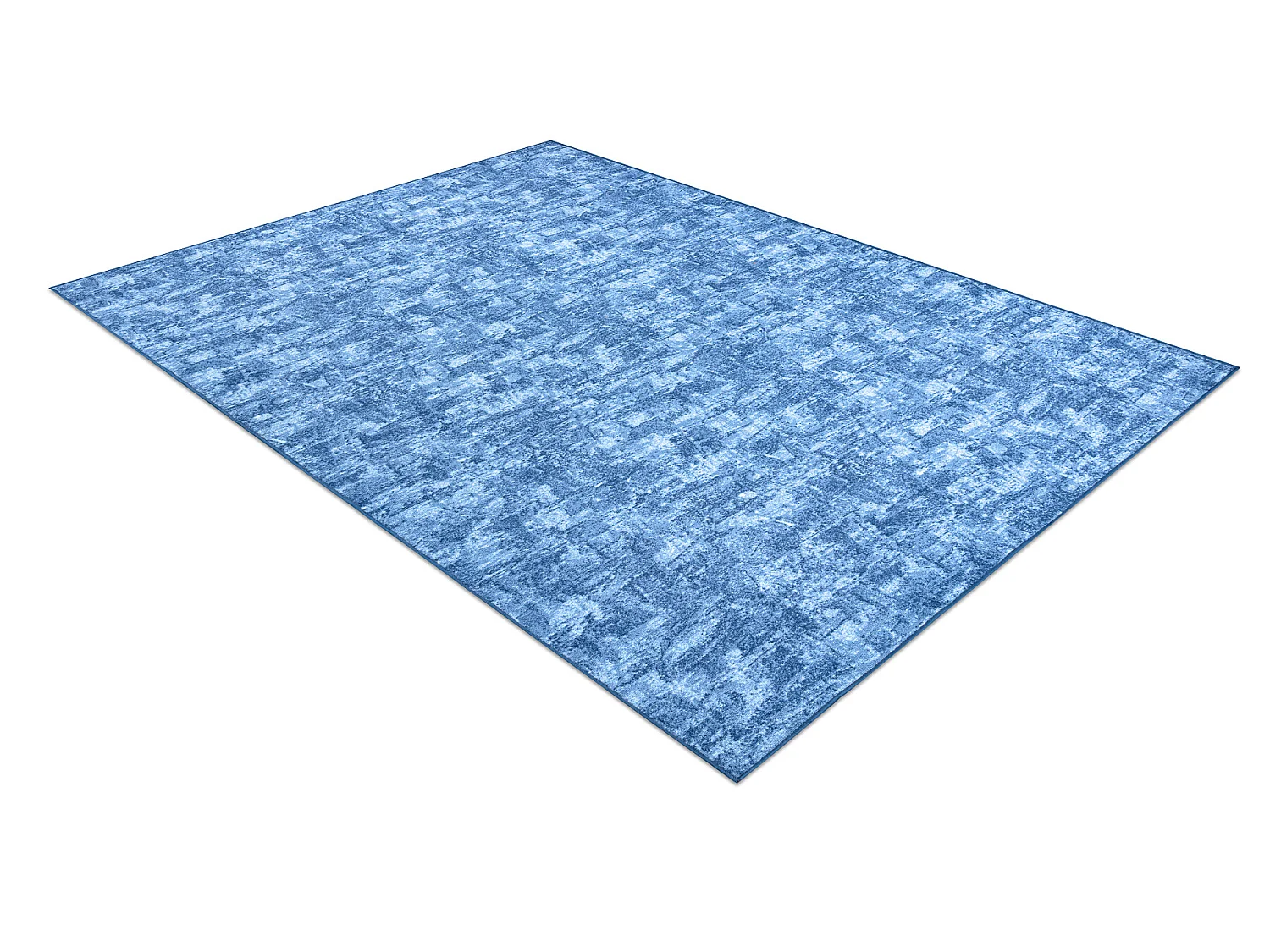TAPIS - MOQUETTE SOLID bleu 70 BÉTON 150x200 cm