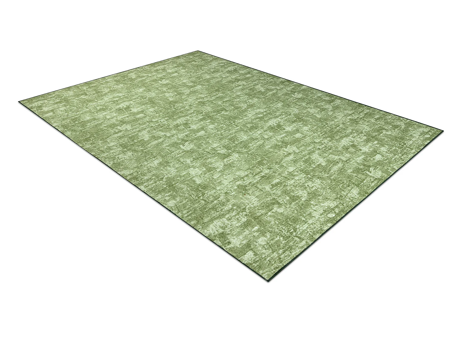 TAPIS - MOQUETTE SOLID vert 20 BÉTON 100x150 cm
