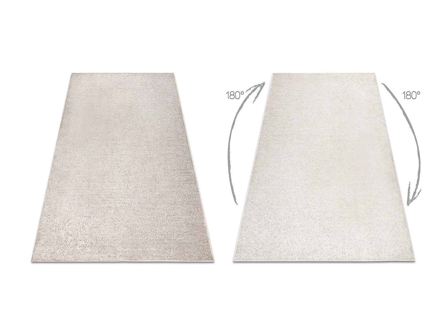 TAPIJT - Vloerbekleding SANTA FE beige 33, glad, uniform, enkele kleur 200x200 cm