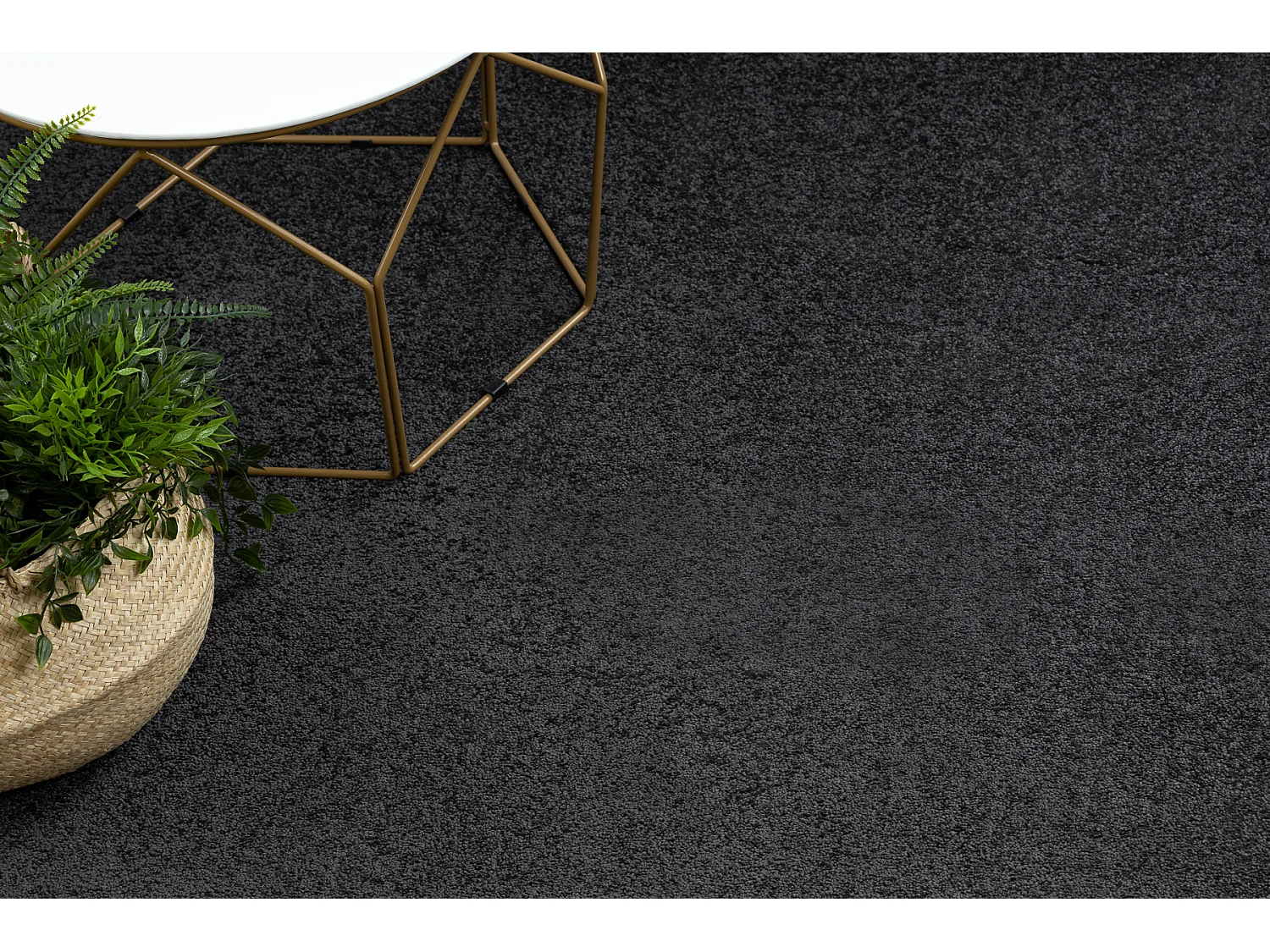 Moqueta SANTA FE negro 98 llanura color sólido 300x300 cm