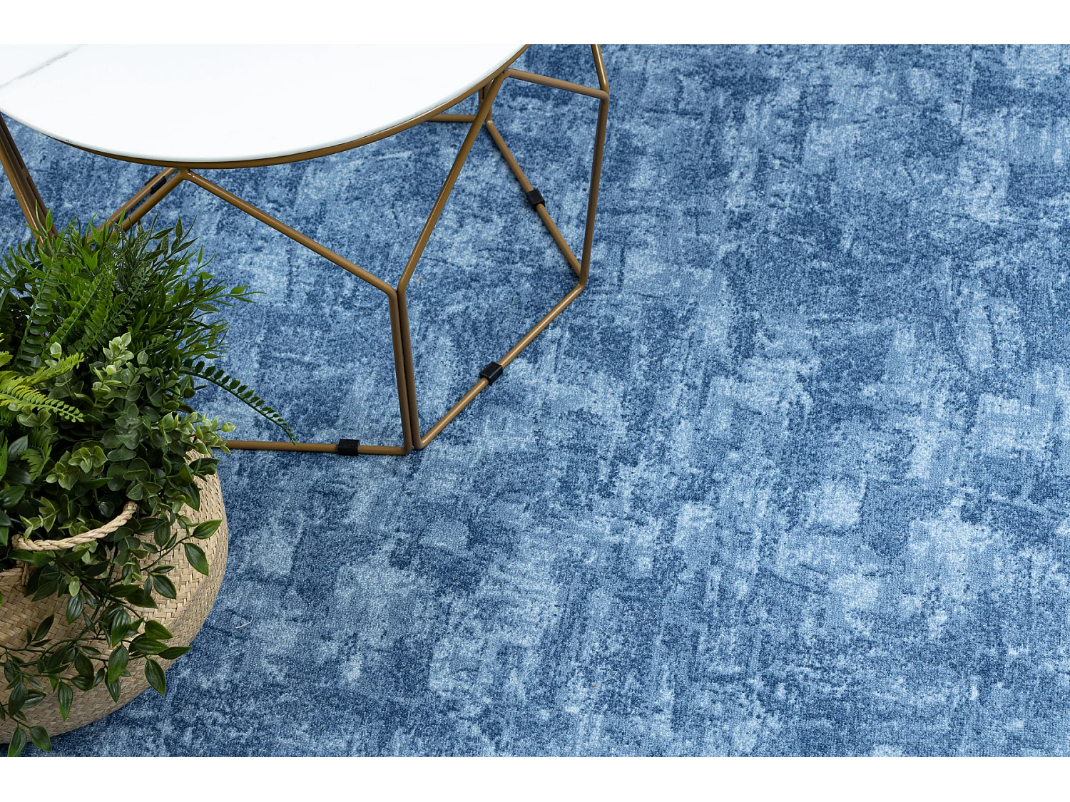 TAPIS - MOQUETTE SOLID bleu 70 BÉTON 400x500 cm