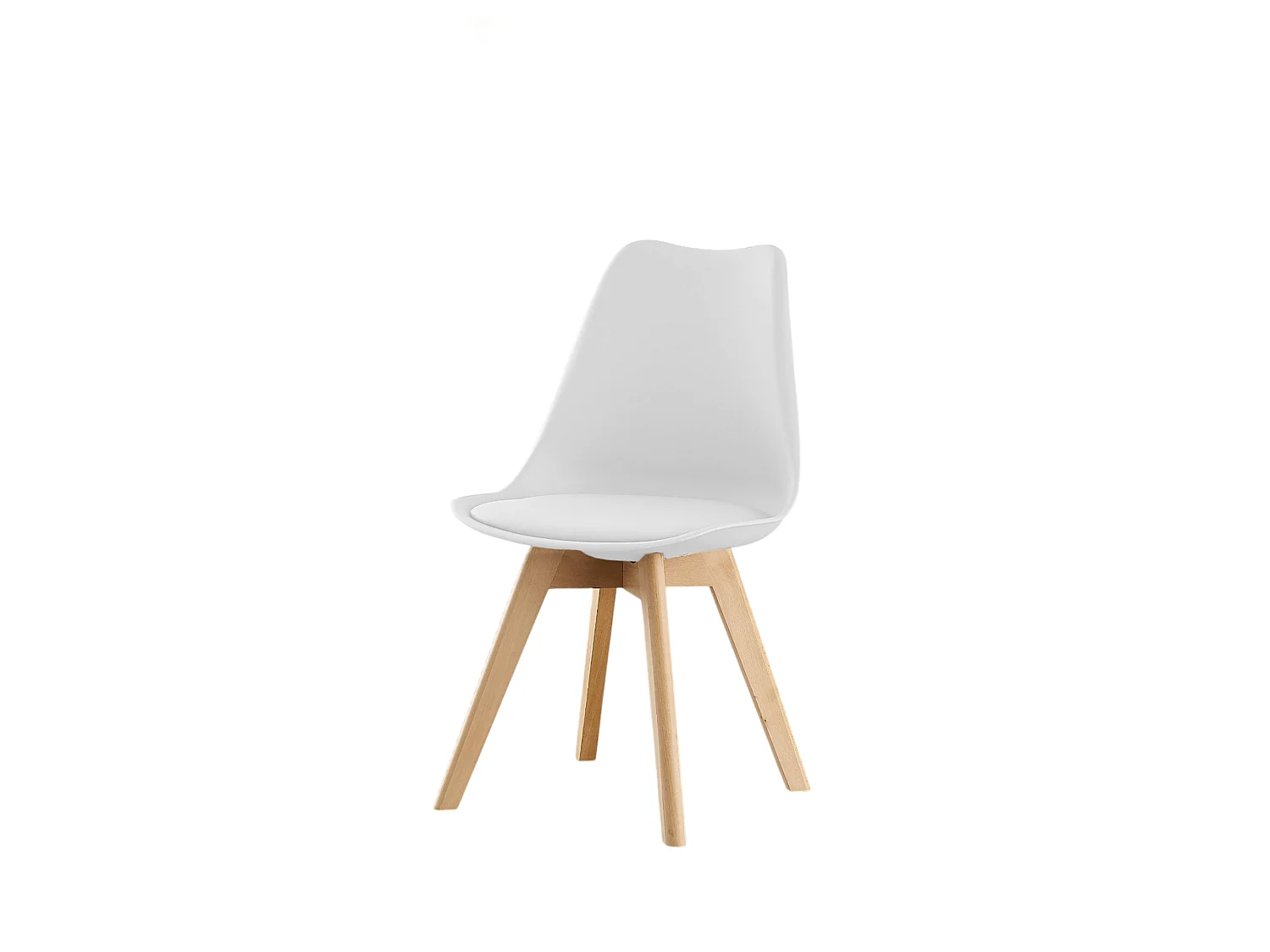LORENZO HALO - Ensemble Salle à Manger Moderne - Table Noire + 4 Chaises Blanches - Design Scandinave