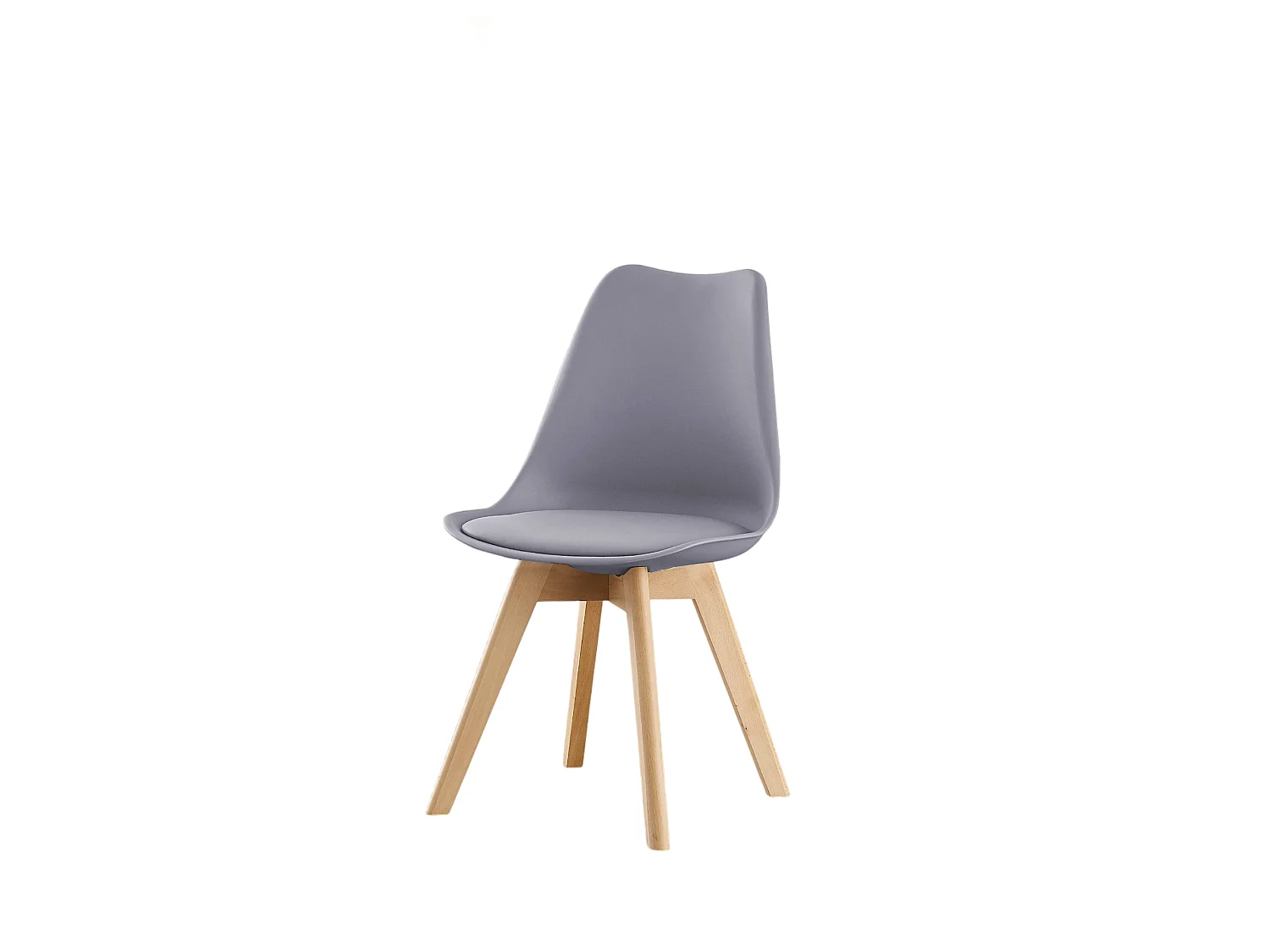 LORENZO HALO - Ensemble Salle à Manger Moderne - Table Noire + 4 Chaises Grises - Design Scandinave
