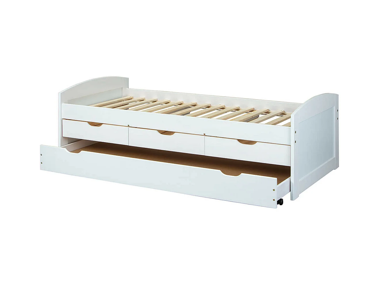 SYDNEY - Pack Lit à Tiroirs 90x200 + 1 Matelas Ibiza