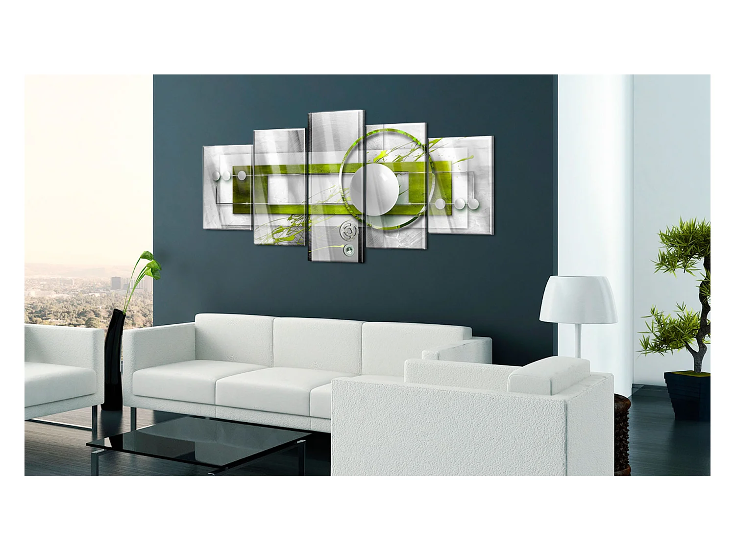 Quadri su vetro acrilico - Green Energy [Glass] - 200x100