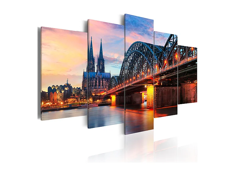 Quadro - Evening in Cologne - 100x50